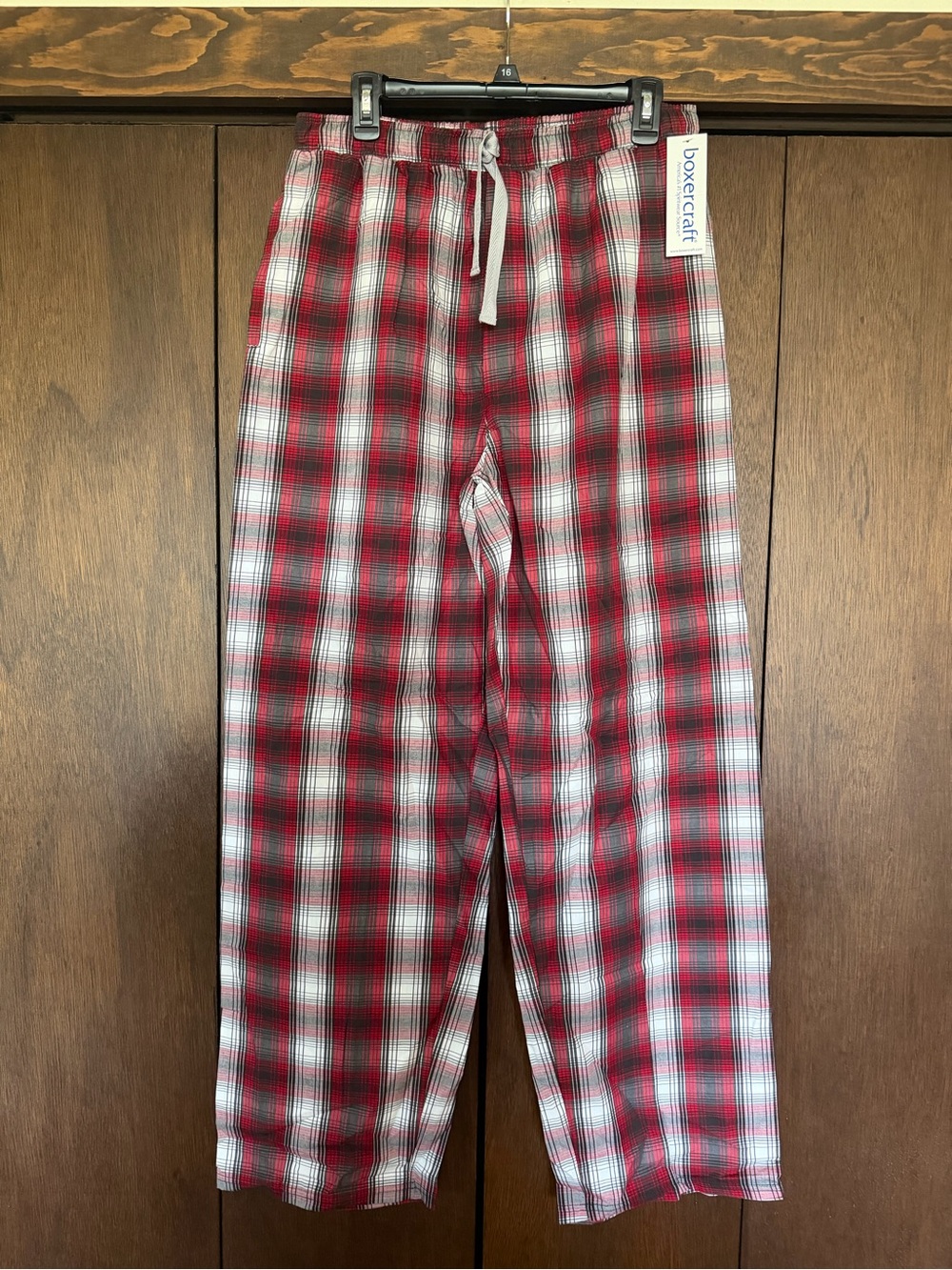 boxercraft Red and White Plaid lounge Pants